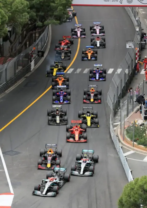 Fast Monte Carlo Tracage Monaco Grand Prix F1 2